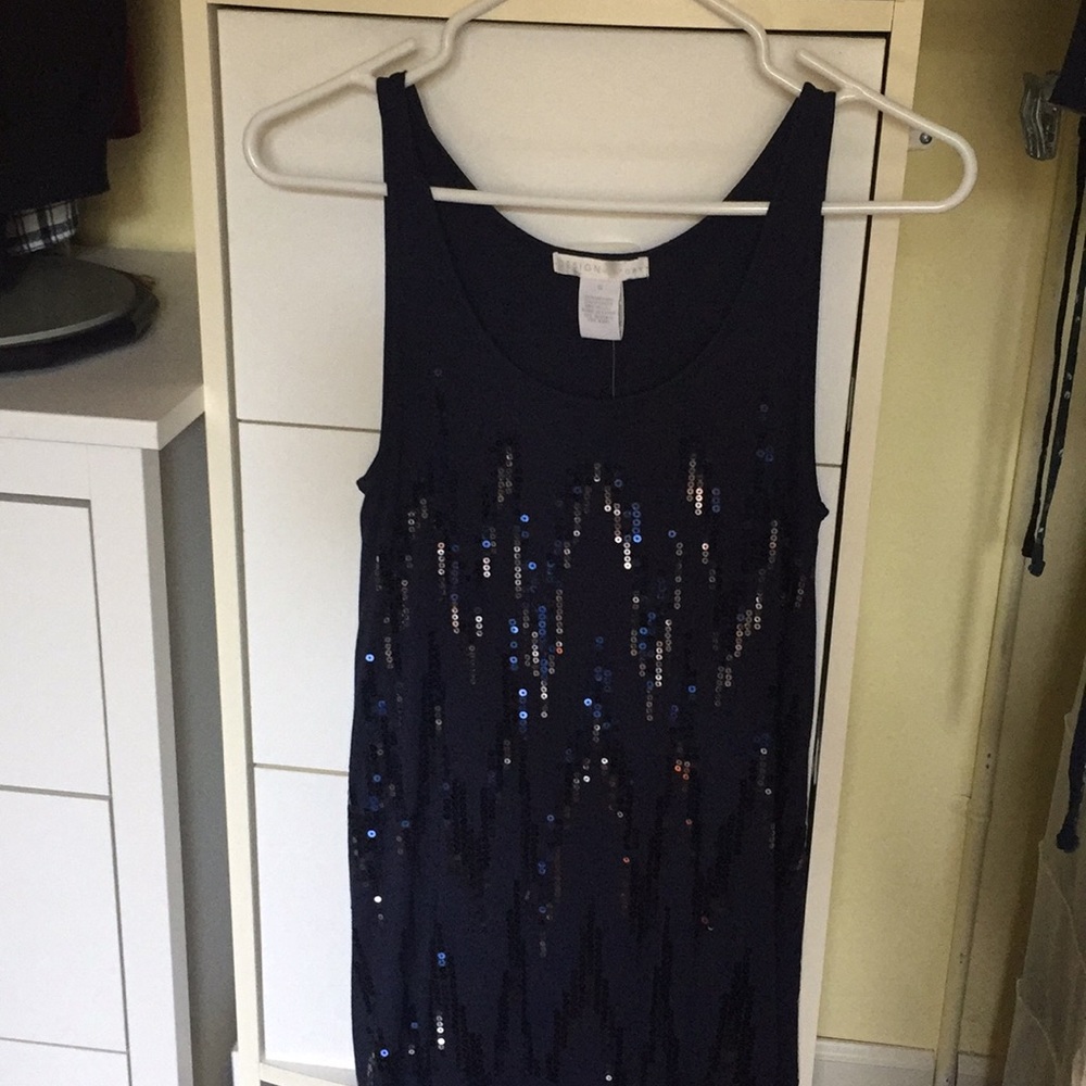 Sequin tank top dress